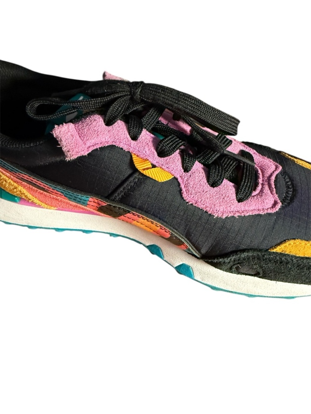 The PUMA Rider FV Lava Sneaker - Black Pink Yellow Turquoise - Picture 4 of 11